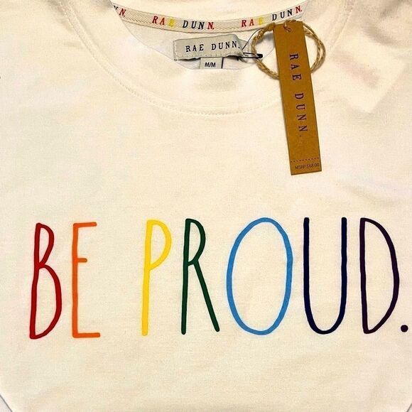 RAE DUNN “BE PROUD” Lightweight Sweatshirt - Picture 2 of 5